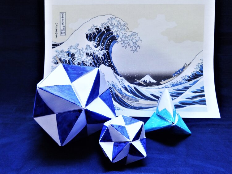 origami hokusai grande vague de kanagawa 1.JPG