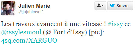 Tweet Julien Marie