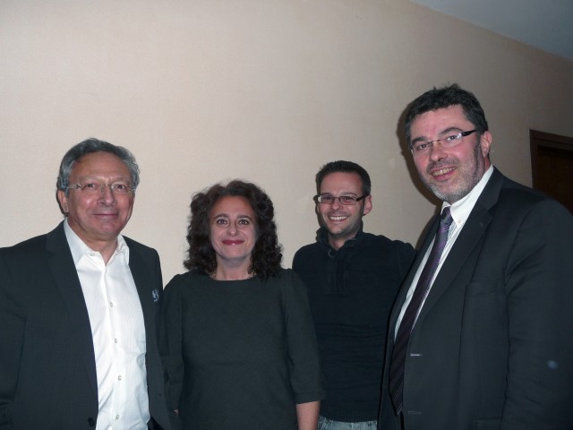 De gauche à droite : Jean-Jacques CAPORAL (secrétaire), Nathalie AVEDIKIAN (trésorière), Olivier BIGARNET (chef de projet) et Pierrick DANIEL (Président de l’AVFI)
