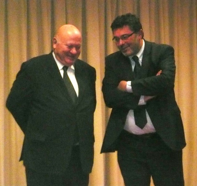 Andr&eacute; SANTINI, d&eacute;put&eacute;-maire, et Pierrick DANIEL, pr&eacute;sident de l&rsquo;AVFI￼￼￼