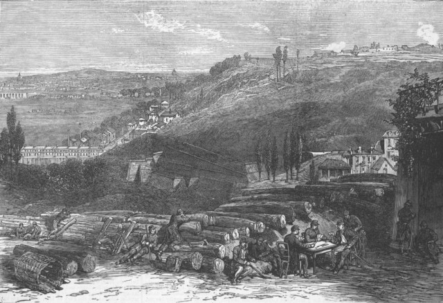 Le Fort d'Issy depuis Meudon - 1871
