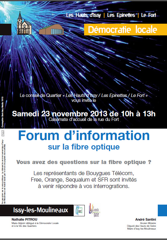 samedi 23 novembre 2013 - forum information sur la fibre optique