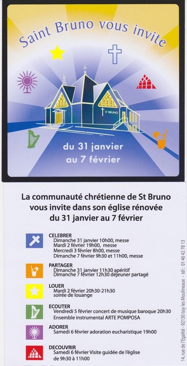 StBruno.jpeg (119.95 Kio) Consulté 1724 fois Saint Bruno - Réouverture